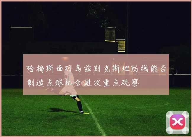哈梅斯面对乌兹别克斯坦防线能否制造点球机会进攻重点观察